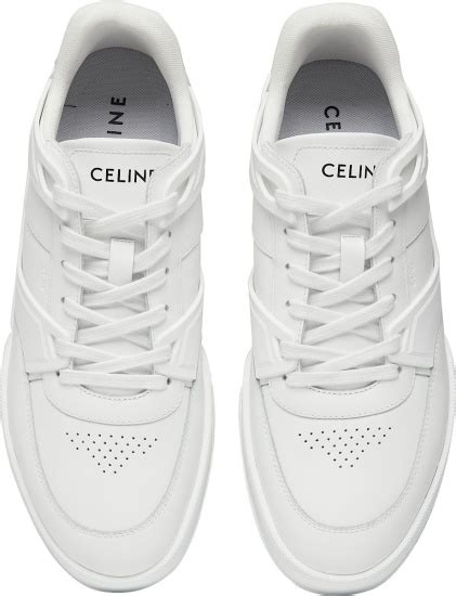 white celine low top sneakers